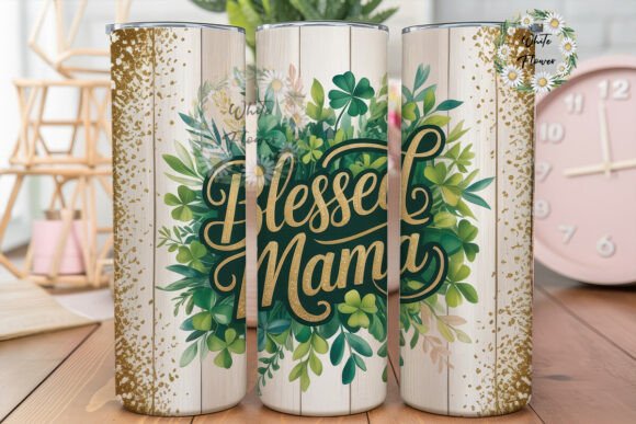 Blessed Mama Clover Tumbler Wrap: Graphics Review