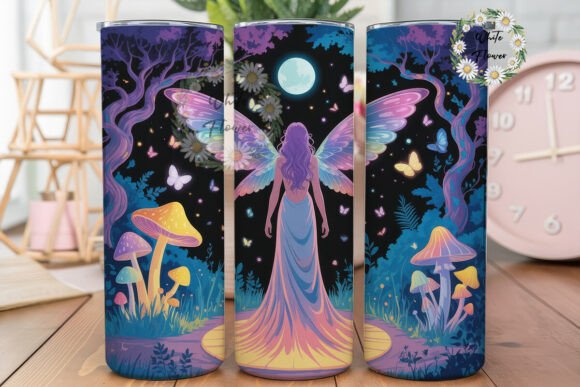 Enchanted Fairy Moon Forest: Tumbler Wraps Graphics