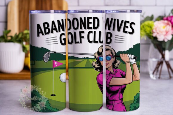 Golf Woman Magenta Dress 20oz Tumbler