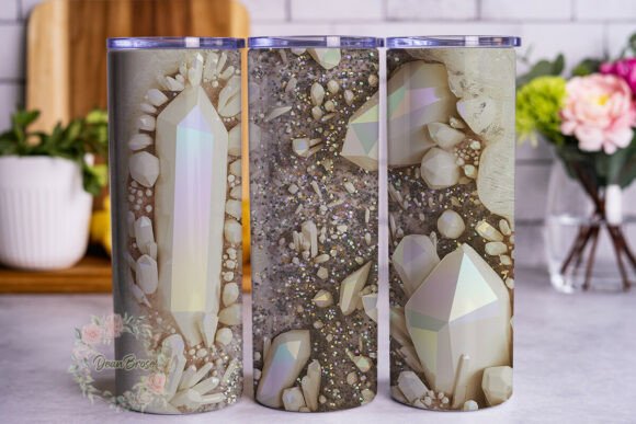 Iridescent Geode Crystal 20oz Tumbler Graphics