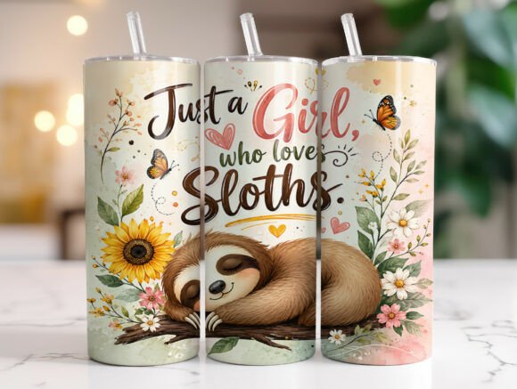 Just a Girl Who Loves Sloths Tumbler