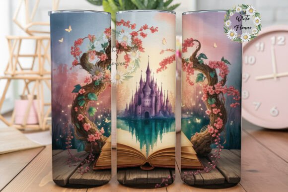 Magical Enchanted Book Tumbler Wraps & Graphics
