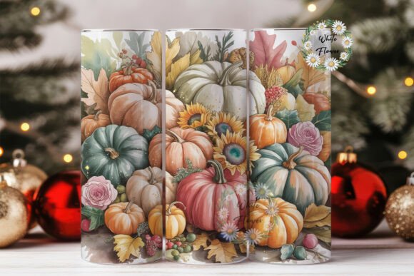 Pastel Autumn Harvest Graphics Review for Tumbler Wraps