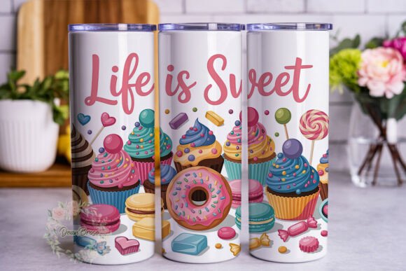 Sweet Treat Delight 20oz Tumbler Wrap Graphics & Tumbler Wraps